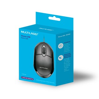 Foto 3 | Mouse Alámbrico Multilaser color Negro