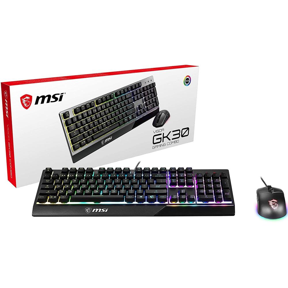 Foto 2 pulgar | Teclado y Mouse Gamer Msi Vigor Gk30 color Negro 2 Piezas