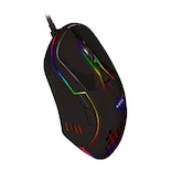 Mouse Alámbrico Gamer NASA NS-GM01 color Negro Luz RGB Hasta 6000 DPIS color Negro
