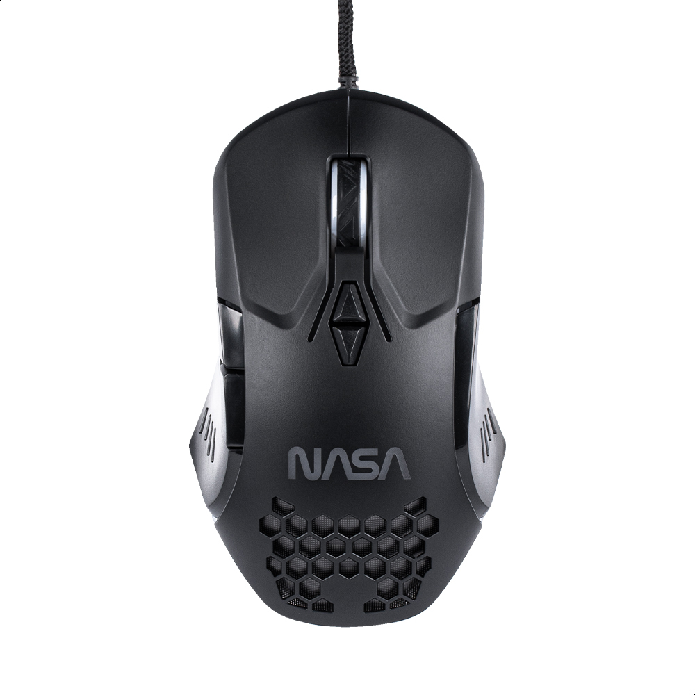 Foto 3 | Mouse Alámbrico Gamer NASA NS-GM01 color Negro Luz RGB Hasta 6000 DPIS color Negro
