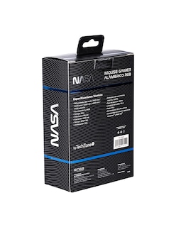 Foto 7 | Mouse Alámbrico Gamer NASA NS-GM03 color Blanco Luz RGB hasta 6000 DPIS