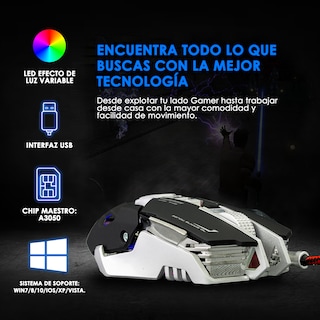 Foto 2 | Mouse Gamer Alambrico Starket Sk-055 Negro