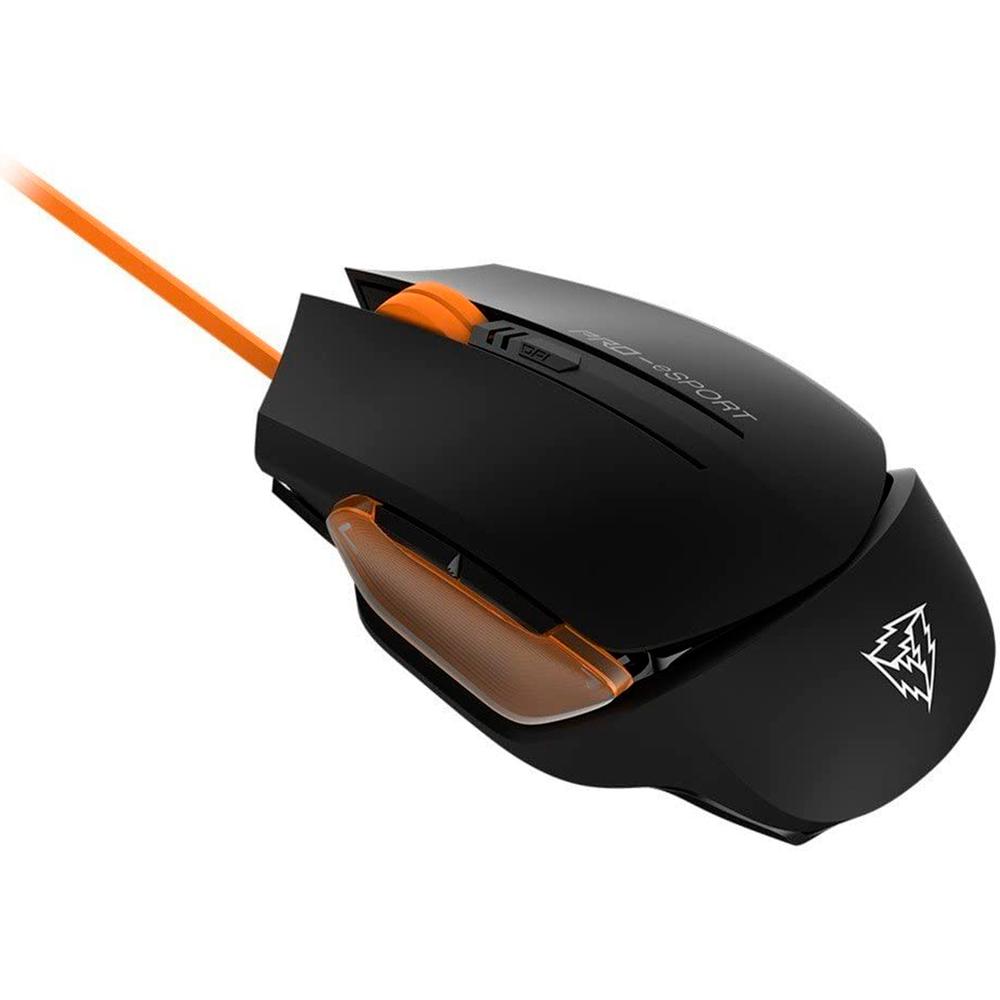 Foto 7 pulgar | Mouse Gamer Thunder X3 Tm20 Led 4000 Dpi Usb color Naranja