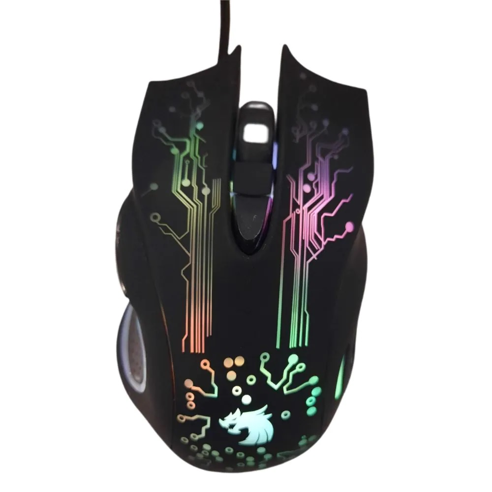 Foto 2 pulgar | Mouse Alámbrico Gaming Dragon Luces Led Sg-m01 Select Sound