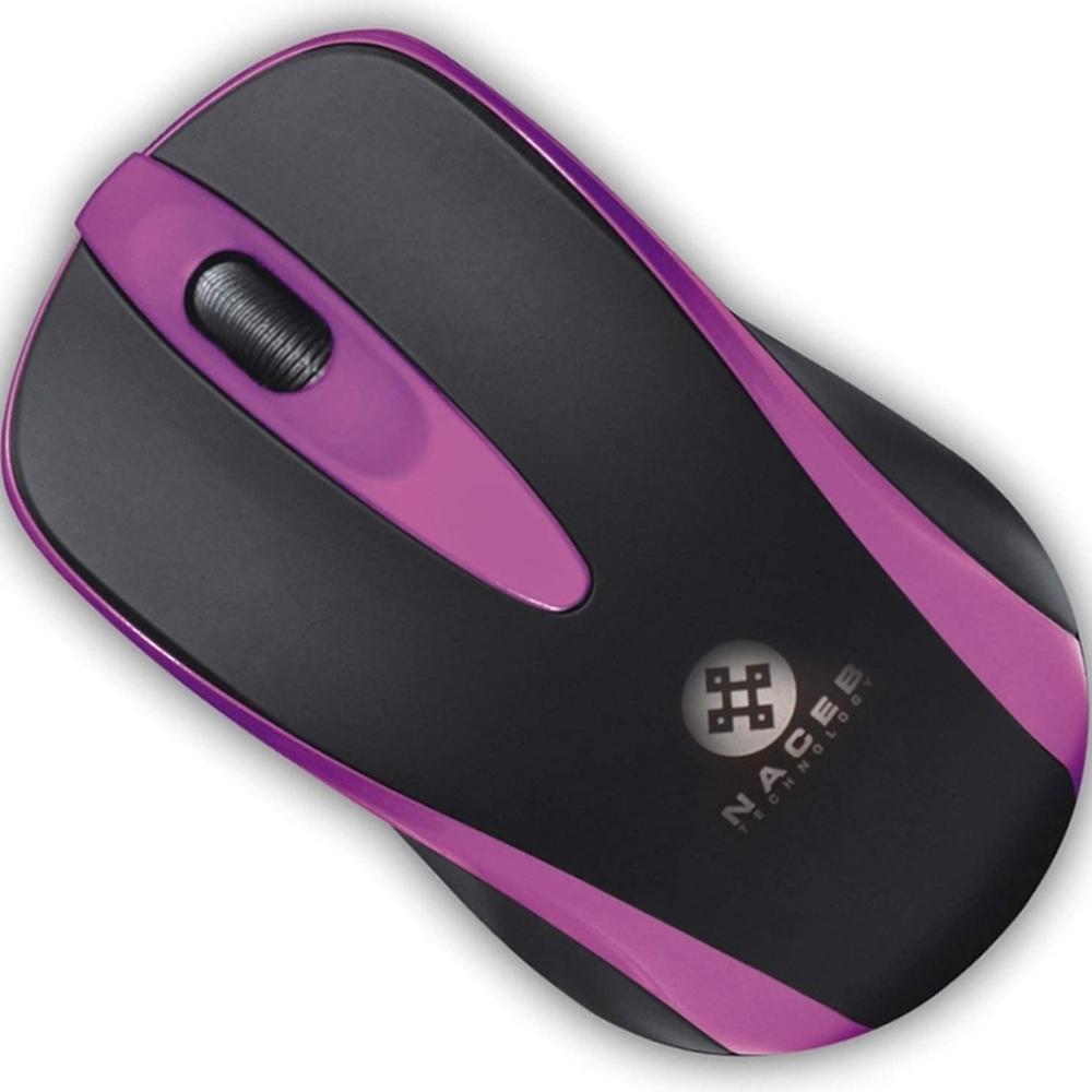 Foto 4 pulgar | Mouse Óptico Naceb Na-099m 1000dpi 3 Botones Morado