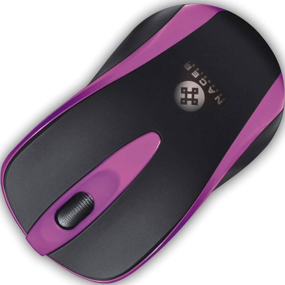 Foto 5 pulgar | Mouse Óptico Naceb Na-099m 1000dpi 3 Botones Morado