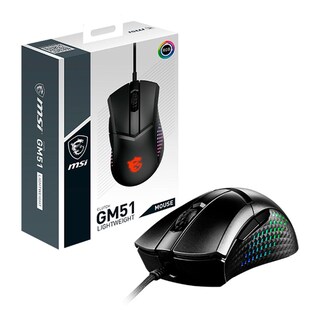 Foto 5 | Mouse Gamer MSI Clutch GM51 color Negro Lightweight 6 Botones 26000dpi RGB