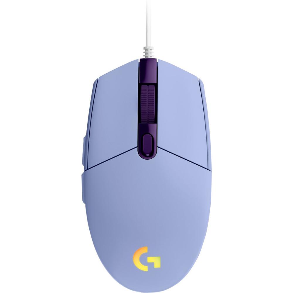 Foto 2 pulgar | Mouse Gamer Logitech G203 Púrpura RGB Lightsync 8000 Dpi 6 Botones