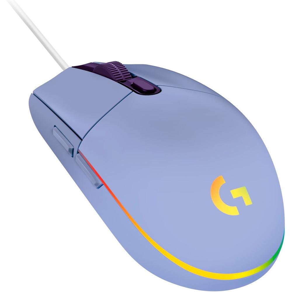 Foto 3 pulgar | Mouse Gamer Logitech G203 Púrpura RGB Lightsync 8000 Dpi 6 Botones