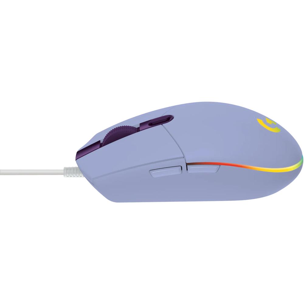 Foto 4 pulgar | Mouse Gamer Logitech G203 Púrpura RGB Lightsync 8000 Dpi 6 Botones