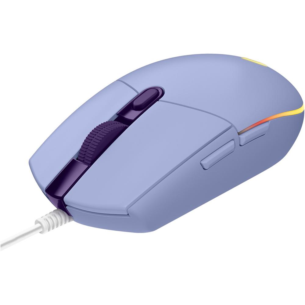 Foto 7 pulgar | Mouse Gamer Logitech G203 Púrpura RGB Lightsync 8000 Dpi 6 Botones