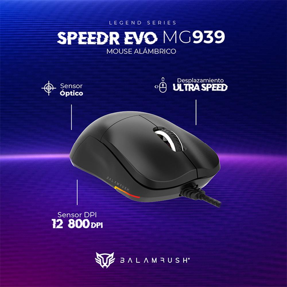 Foto 4 pulgar | Mouse Gamer Balam Rush Speeder Evo Mg939 12800dpi 6 Botones Alambrico Br-936880 Color Negro