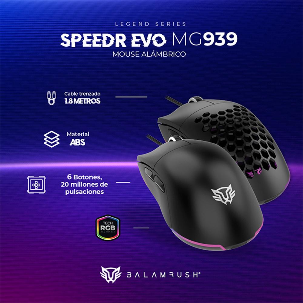 Foto 5 pulgar | Mouse Gamer Balam Rush Speeder Evo Mg939 12800dpi 6 Botones Alambrico Br-936880 Color Negro