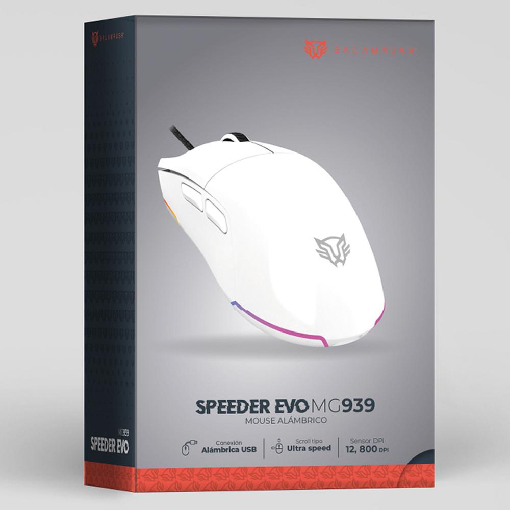 Foto 7 pulgar | Mouse Gamer Balam Rush Speeder Evo Mg939 12800dpi 6 Botones Alambrico Br-936897 Color Blanco