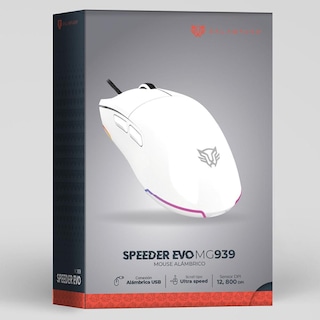 Foto 6 | Mouse Gamer Balam Rush Speeder Evo Mg939 12800dpi 6 Botones Alambrico Br-936897 Color Blanco