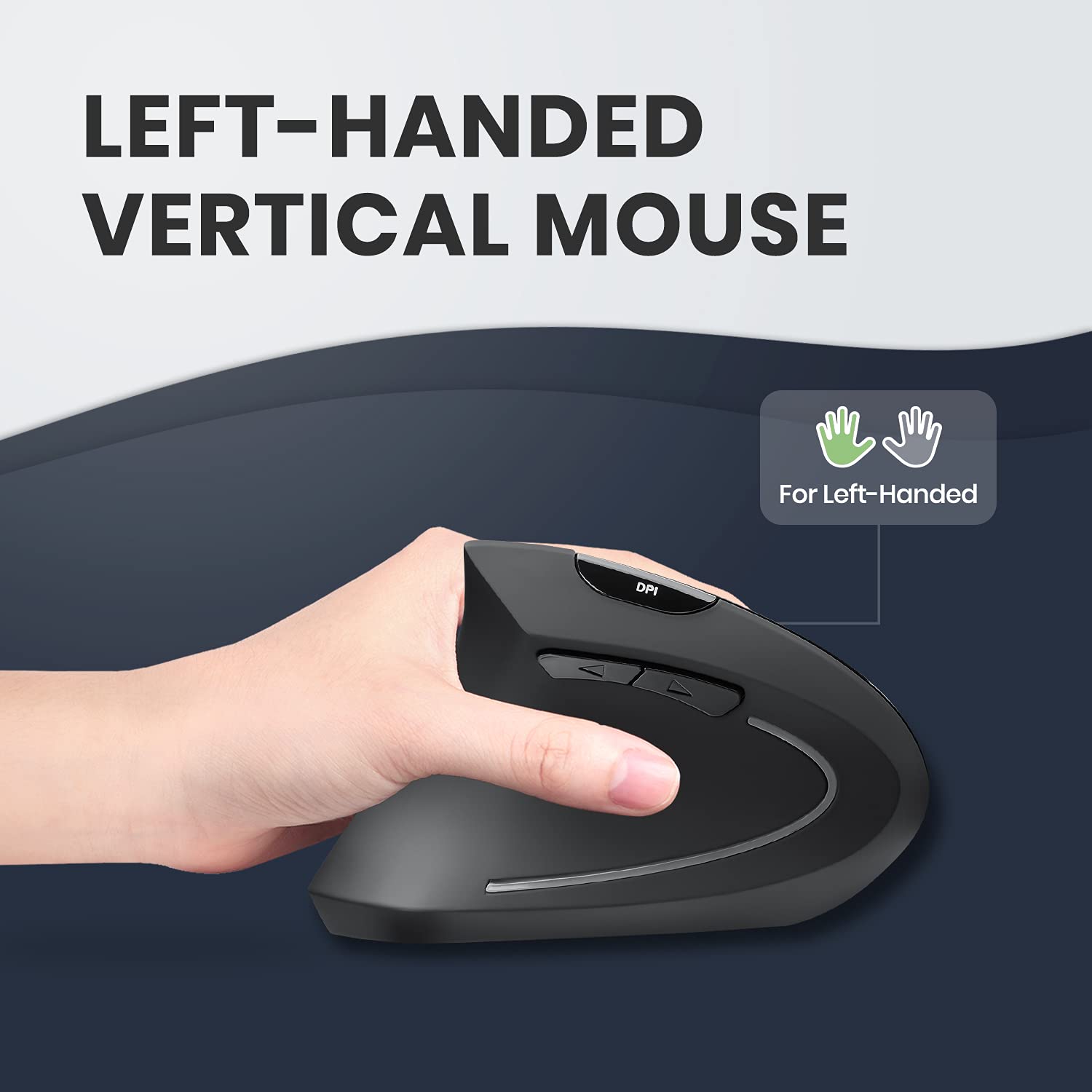 Foto 2 | Venta Internacional - Mouse Vertical Ergonómico Inalámbrico para Zurdos Perixx
