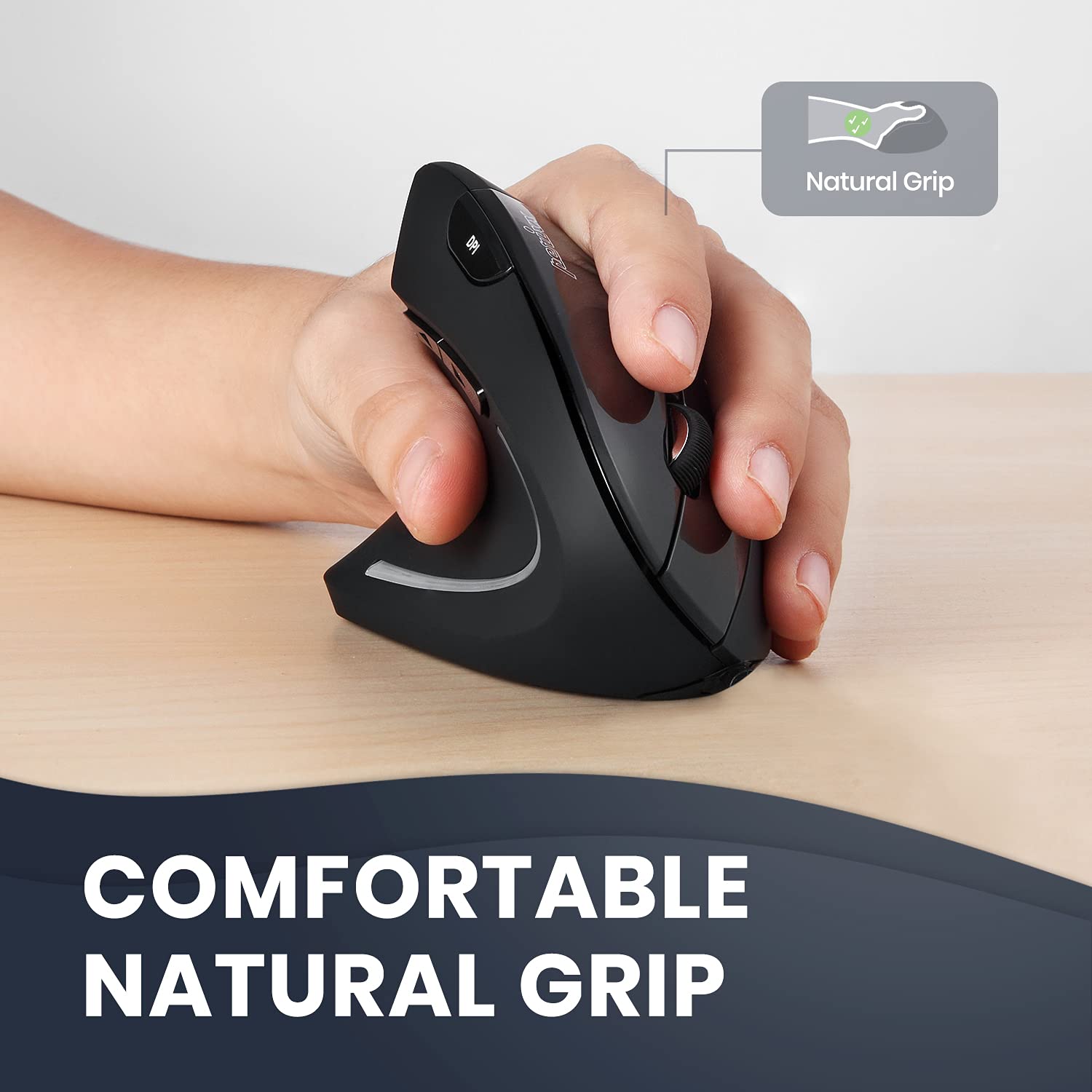 Foto 6 pulgar | Venta Internacional - Mouse Vertical Ergonómico Inalámbrico para Zurdos Perixx