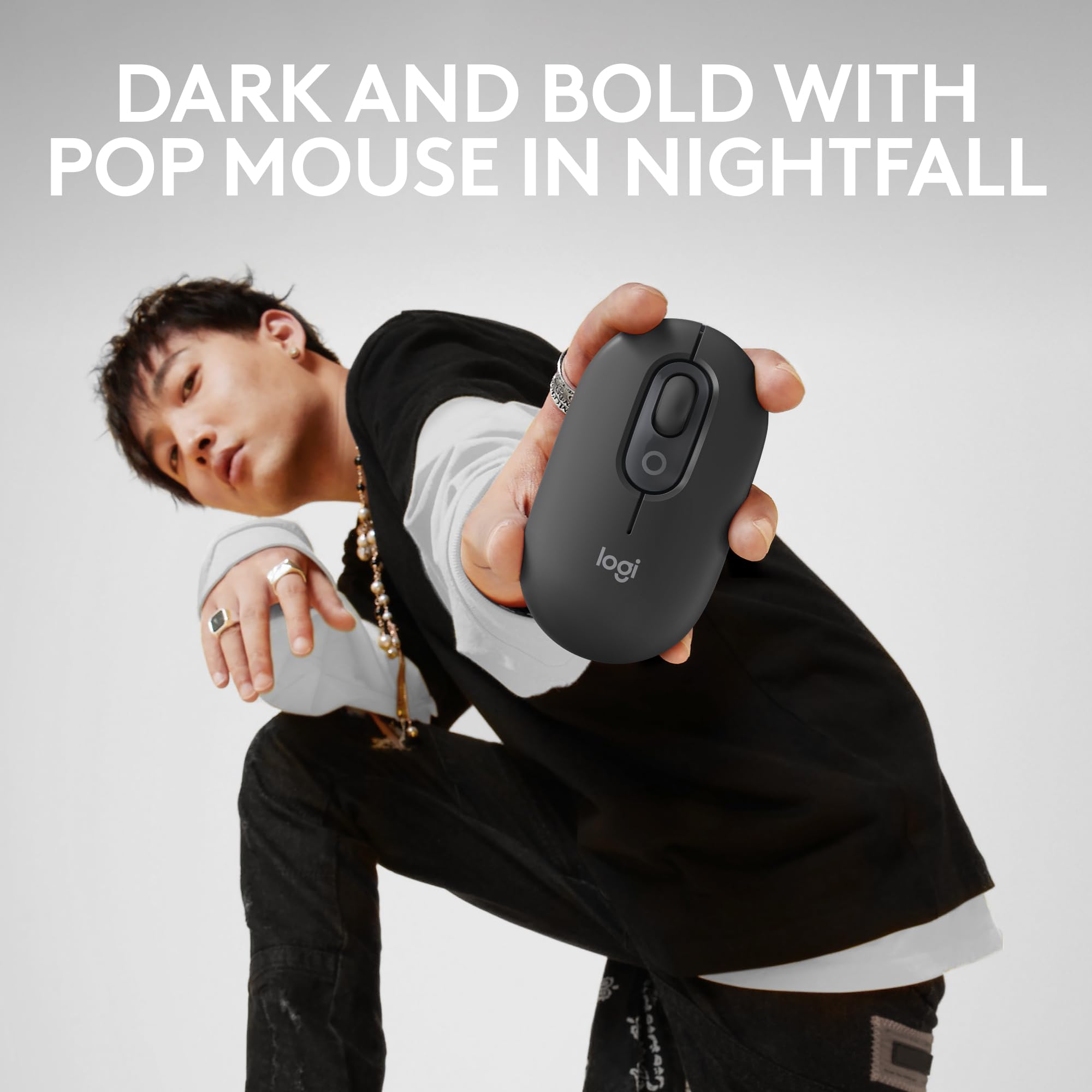Foto 2 | Venta Internacional - Ratón Inalámbrico Logitech Pop Graphite Con Emojis Personalizables