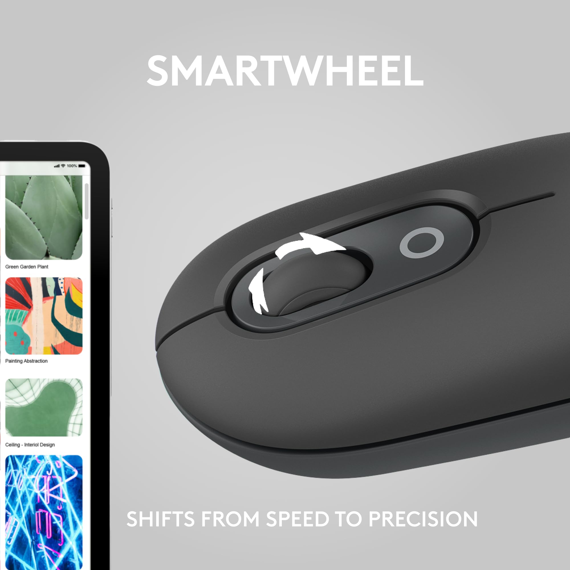 Foto 7 | Venta Internacional - Ratón Inalámbrico Logitech Pop Graphite Con Emojis Personalizables