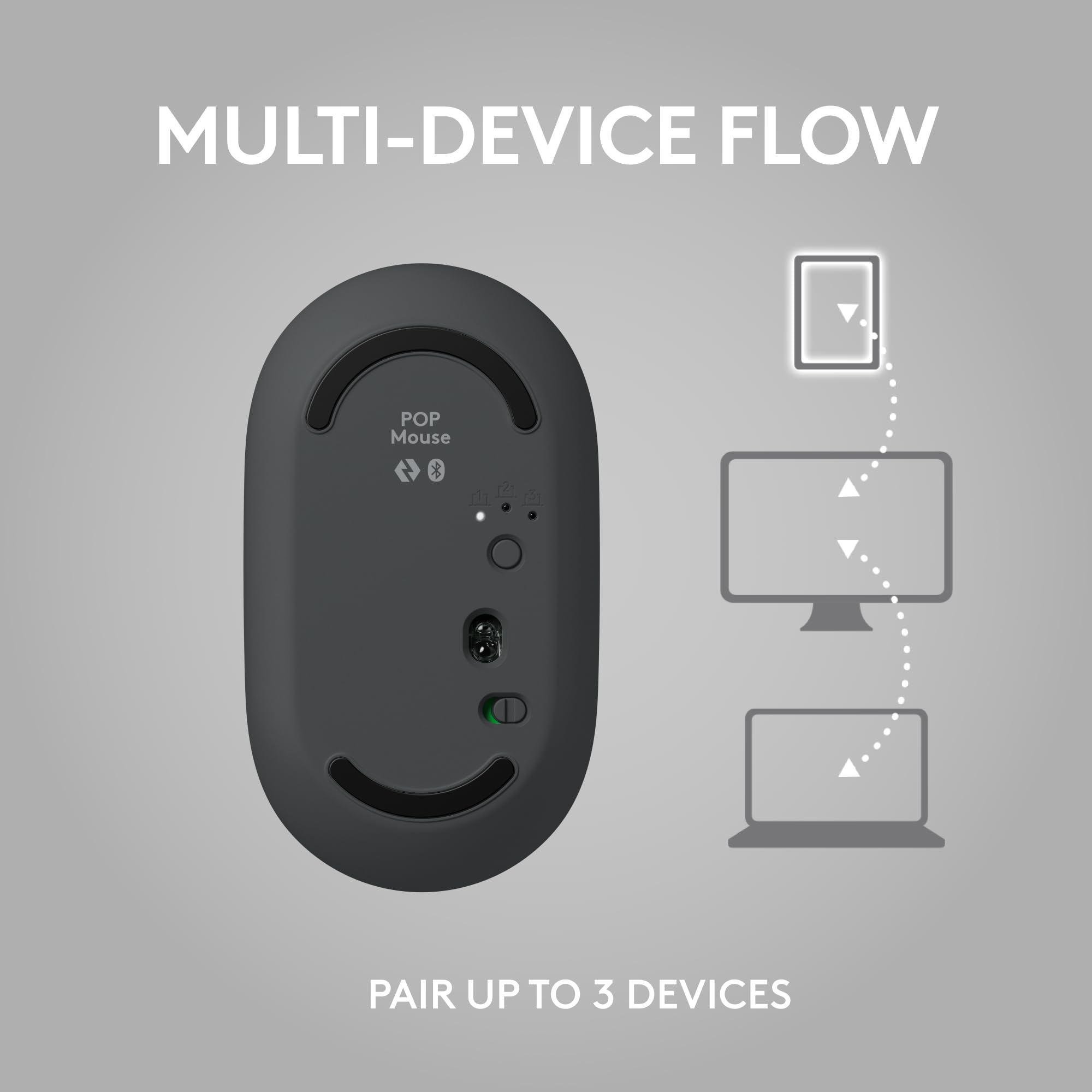 Foto 9 pulgar | Venta Internacional - Ratón Inalámbrico Logitech Pop Graphite Con Emojis Personalizables