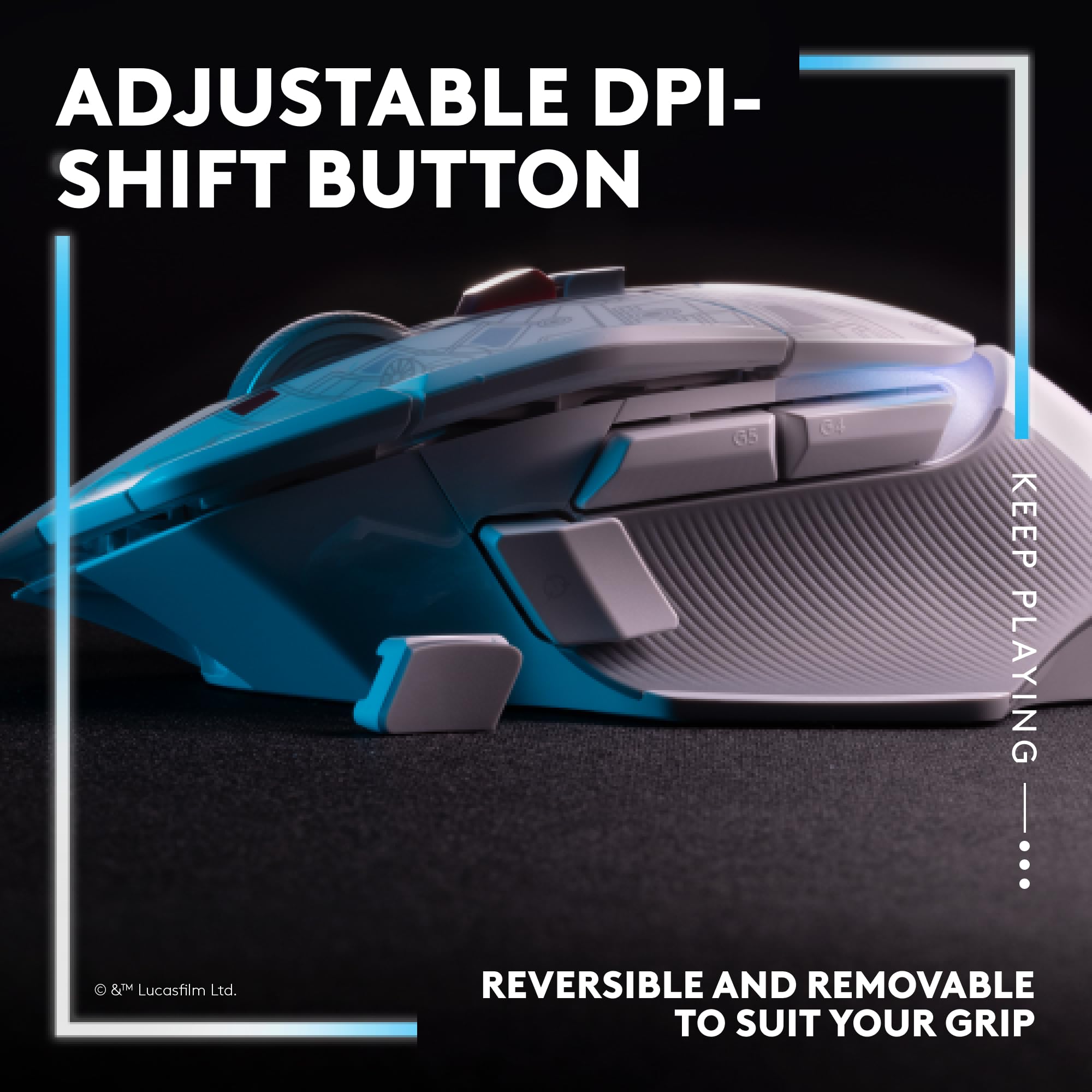 Foto 7 pulgar | Venta Internacional - Ratón Para Juegos Logitech G502 X Plus Millenium Falcon Edition