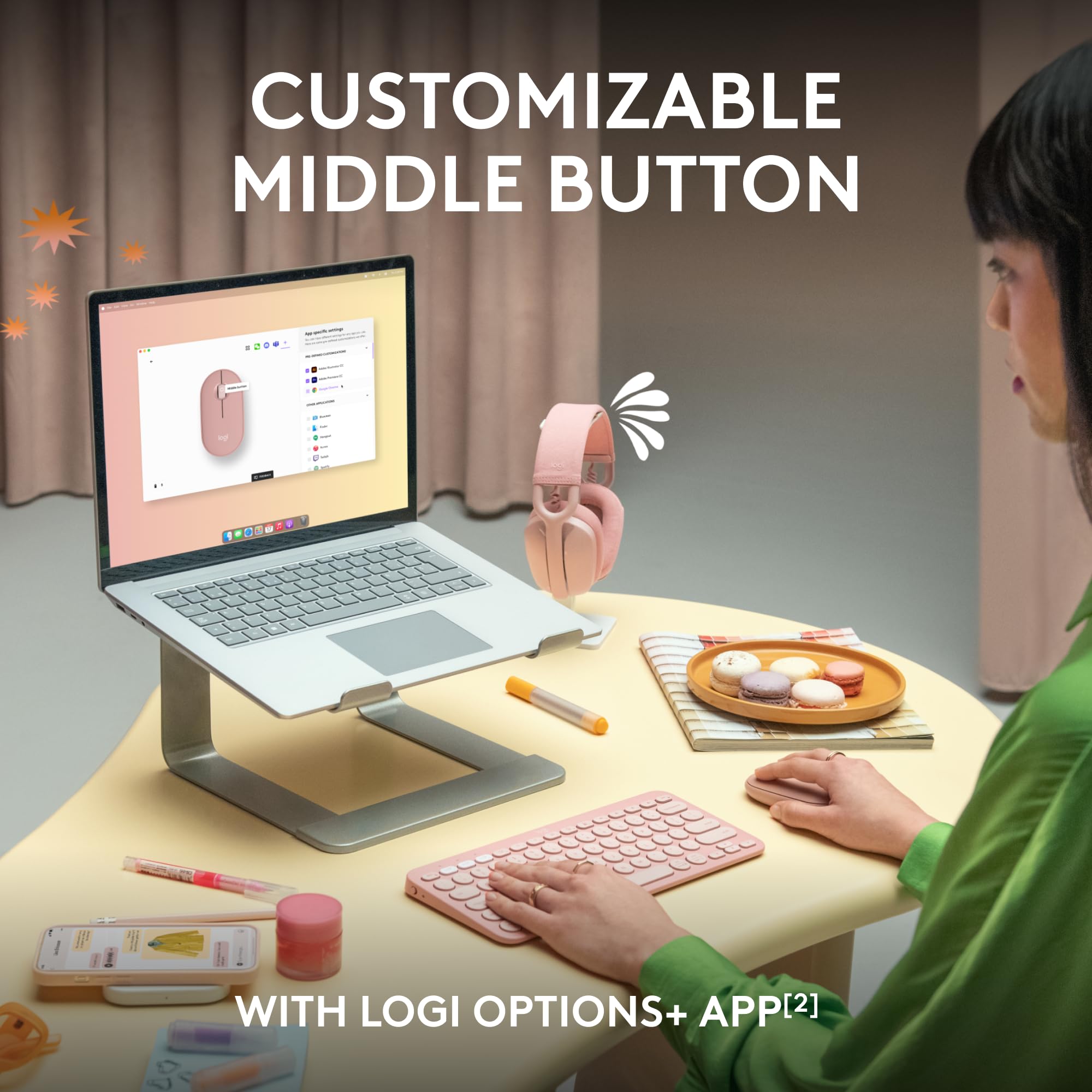 Foto 4 | Venta Internacional - Ratón Logitech Pebble 2 M350s Slim Bluetooth Inalámbrico