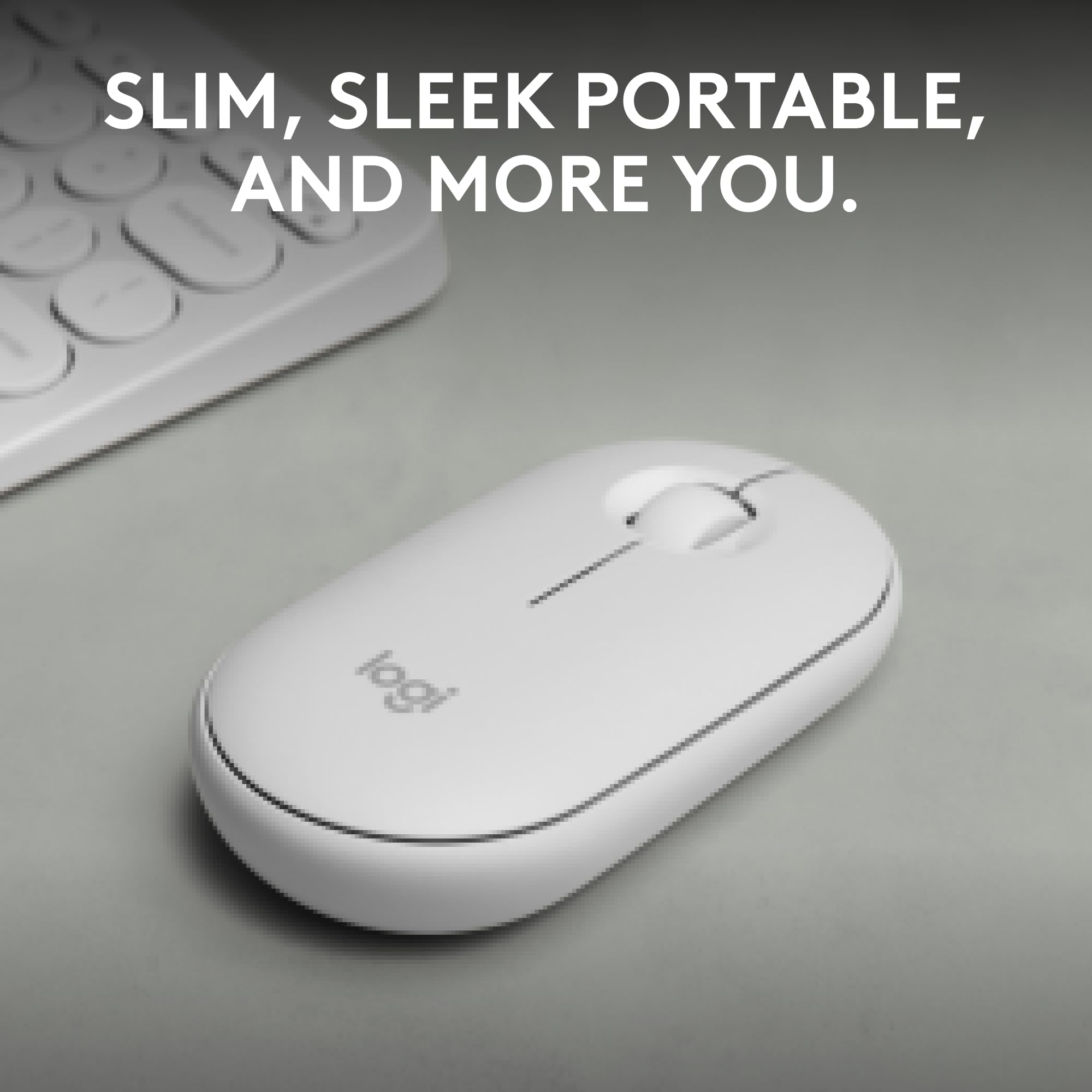 Foto 2 | Venta Internacional - Ratón Logitech Pebble 2 M350s Slim Bluetooth Inalámbrico Blanco