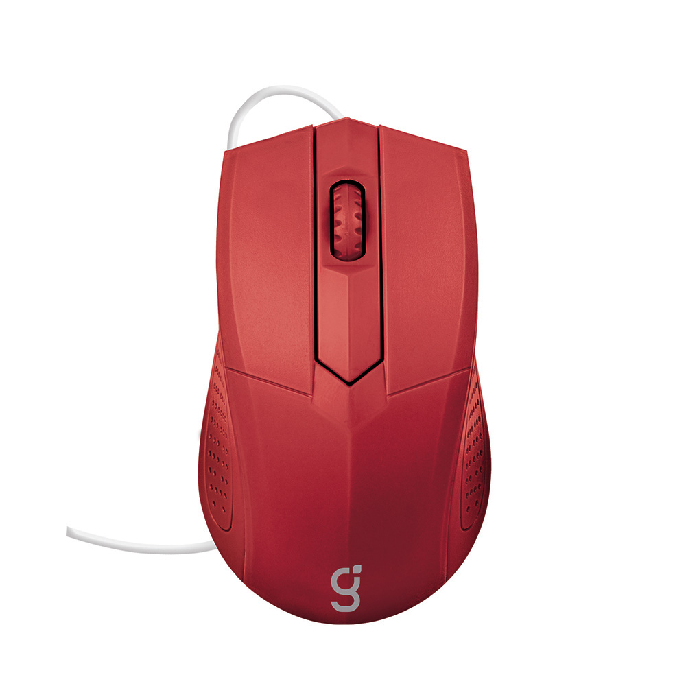 Mouse Alámbrico Greenleaf Rojo