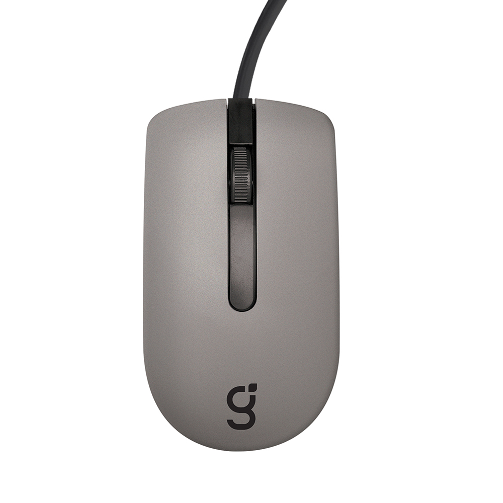 Mouse Alámbrico Greenleaf Gris