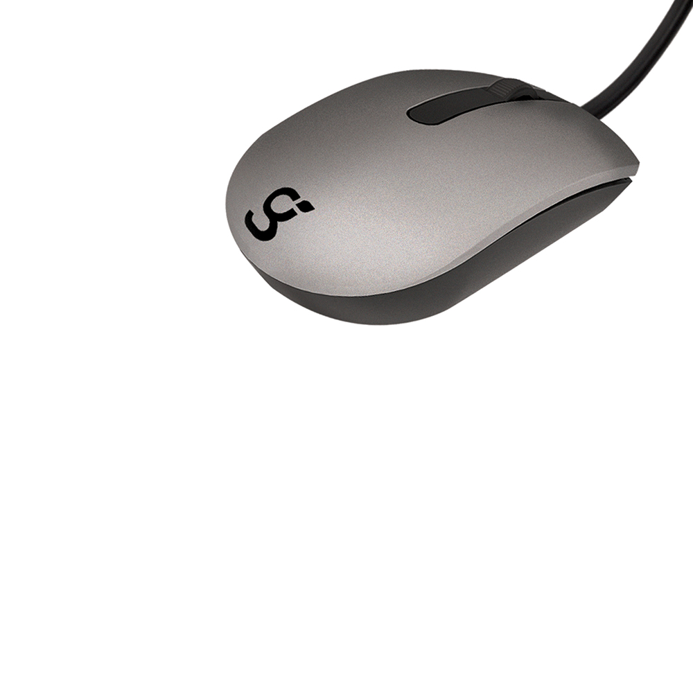 Foto 4 | Mouse Alámbrico Greenleaf Gris