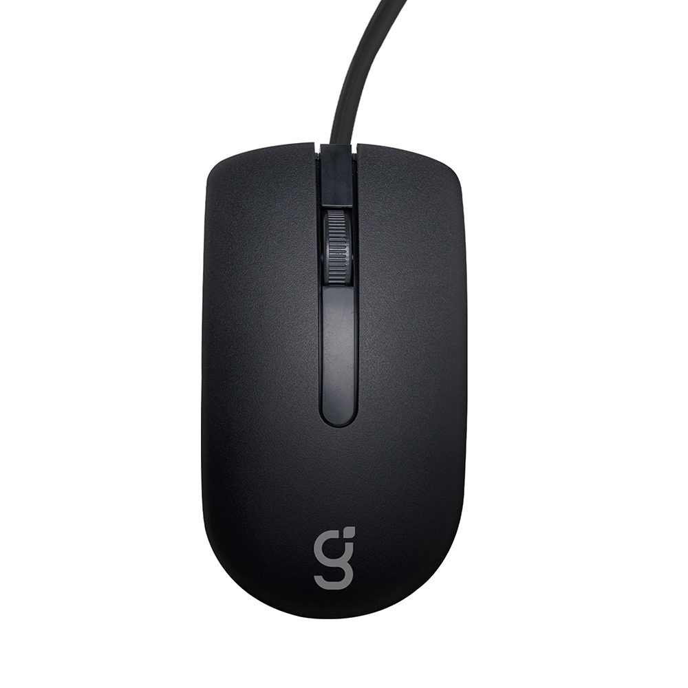 Mouse Alámbrico Greenleaf Negro