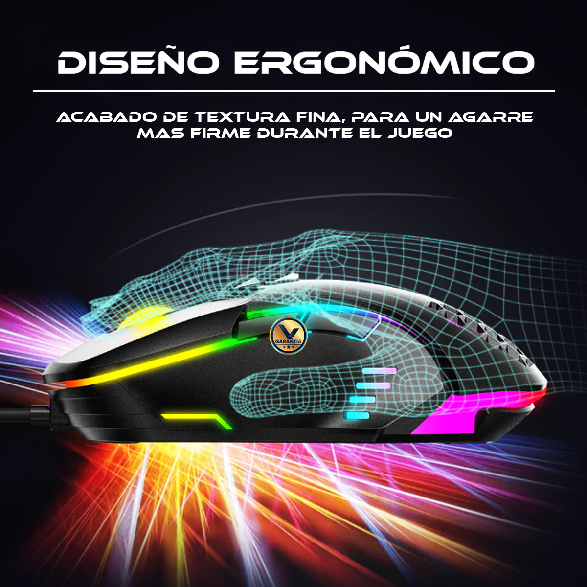 Foto 5 pulgar | Mouse Alámbrico Rgb Gaming Onikuma Cw902