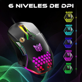 Foto 2 | Mouse Alámbrico Rgb Gaming Onikuma Cw902