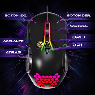 Foto 3 | Mouse Alámbrico Rgb Gaming Onikuma Cw902
