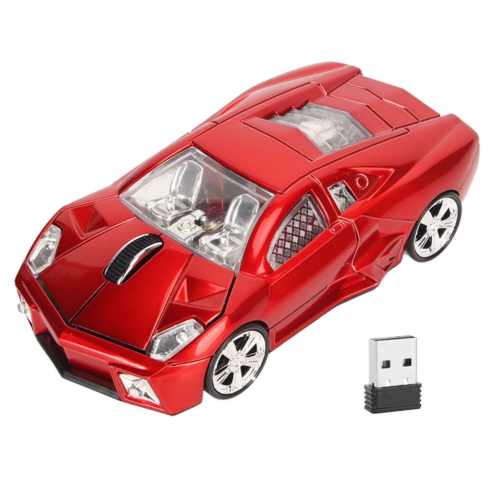 Foto 1 | Ratón Inalámbrico Para Computadora Ashata Sport Car 1600dpi Con Led - Venta Internacional.