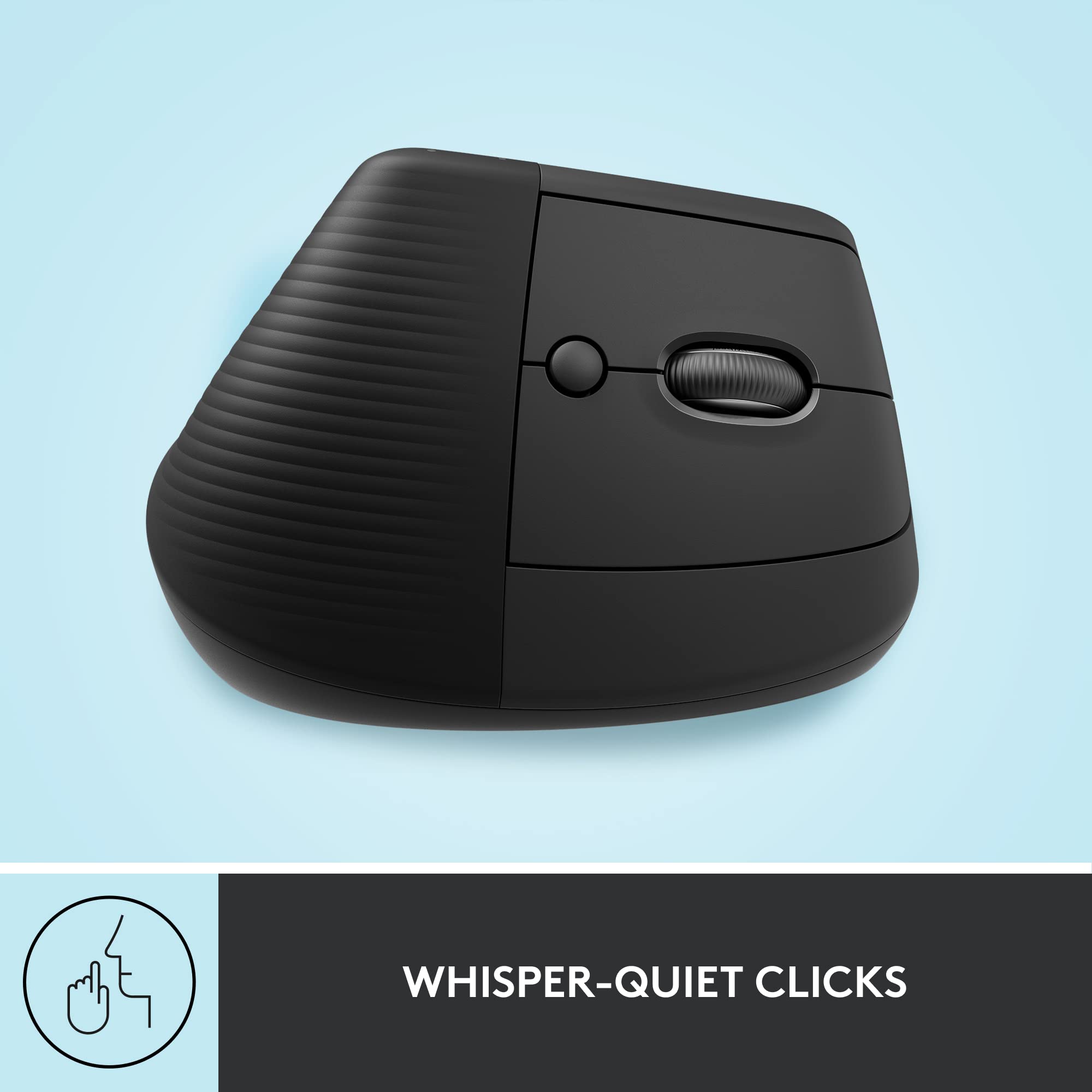 Foto 7 | Ratón Ergonómico Vertical Logitech Lift Wireless Graphite - Venta Internacional