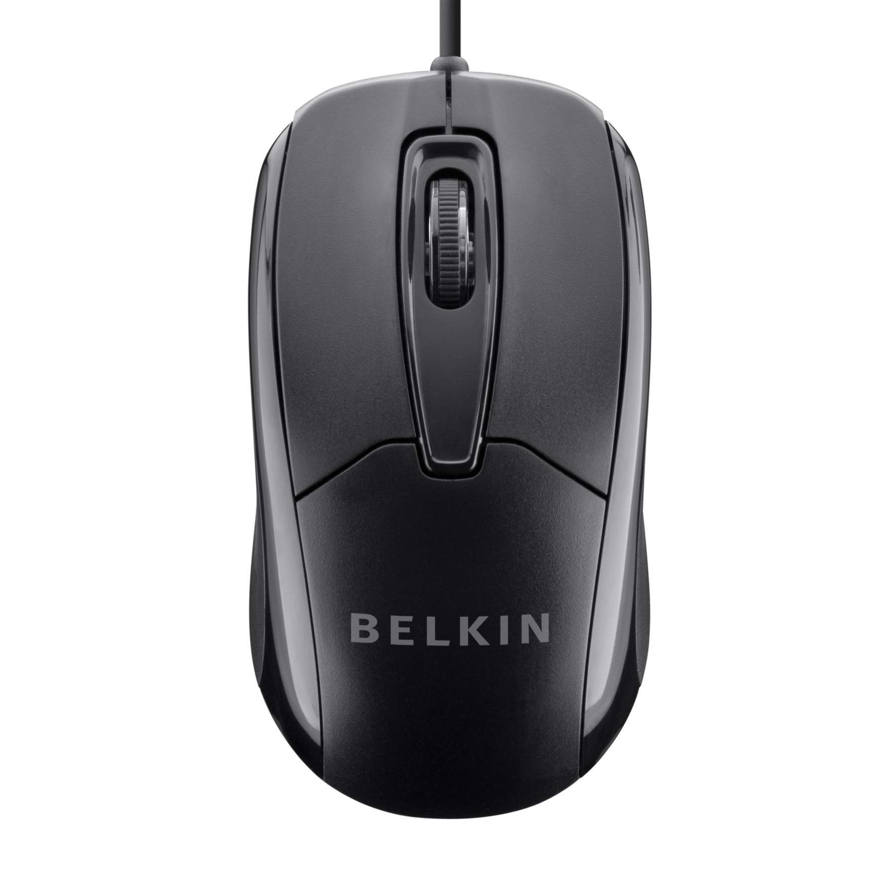 Ratón De Ordenador Belkin De 3 Botones Con Cable Ambidextro 800 Dpi - Venta Internacional.