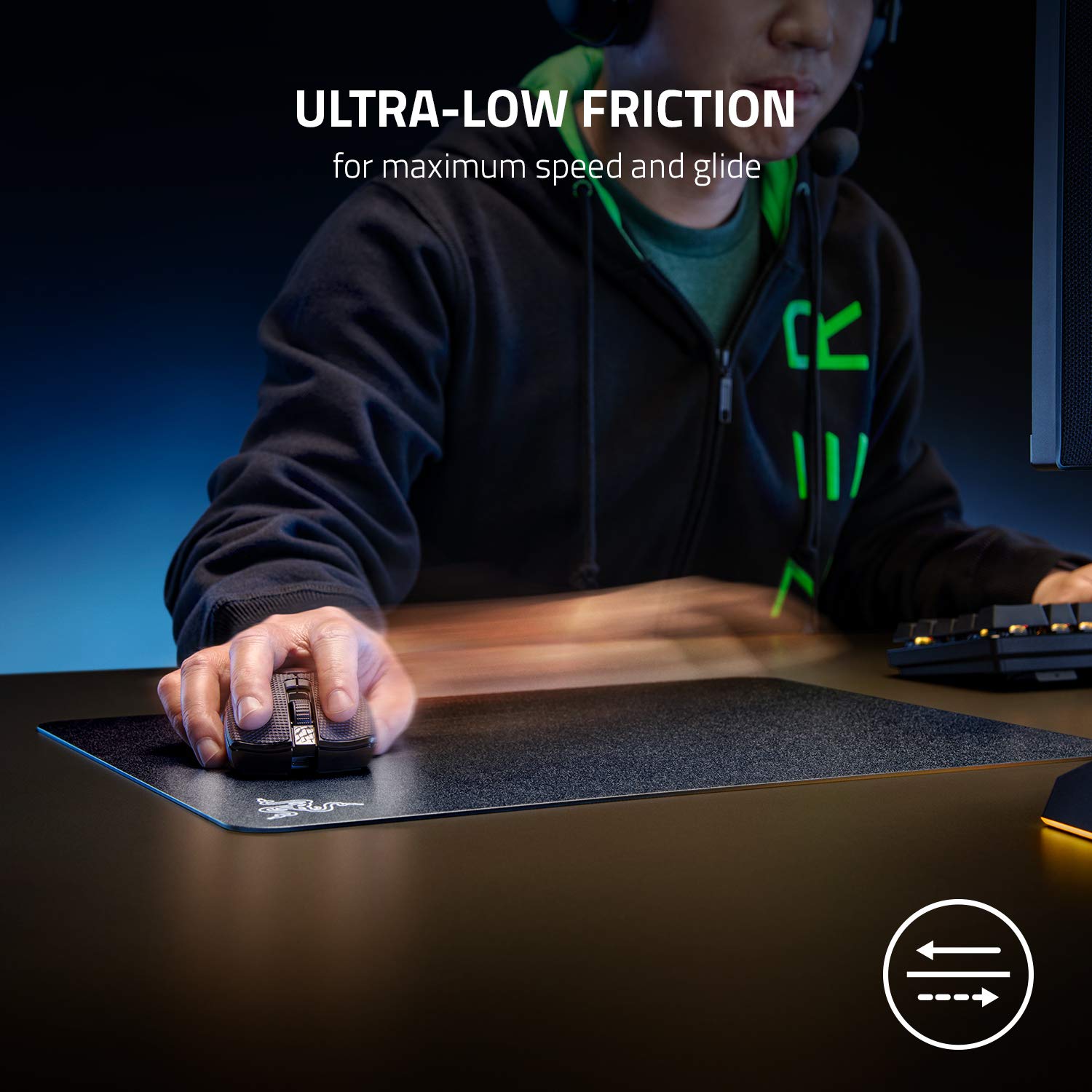 Foto 3 pulgar | Alfombrilla De Ratón Para Juegos Razer Acari De Ultra Baja Fricción Negra - Venta Internacional.