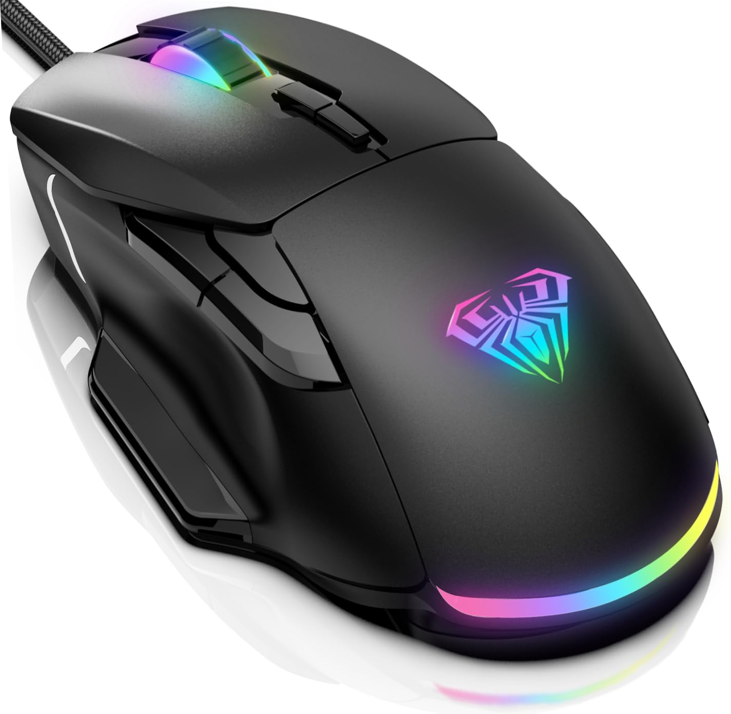 Foto 1 | Ratón Para Juegos Aula F815 12800 Dpi Rgb Con Cable Y 13 Modos De Retroiluminación - Venta Internacional.