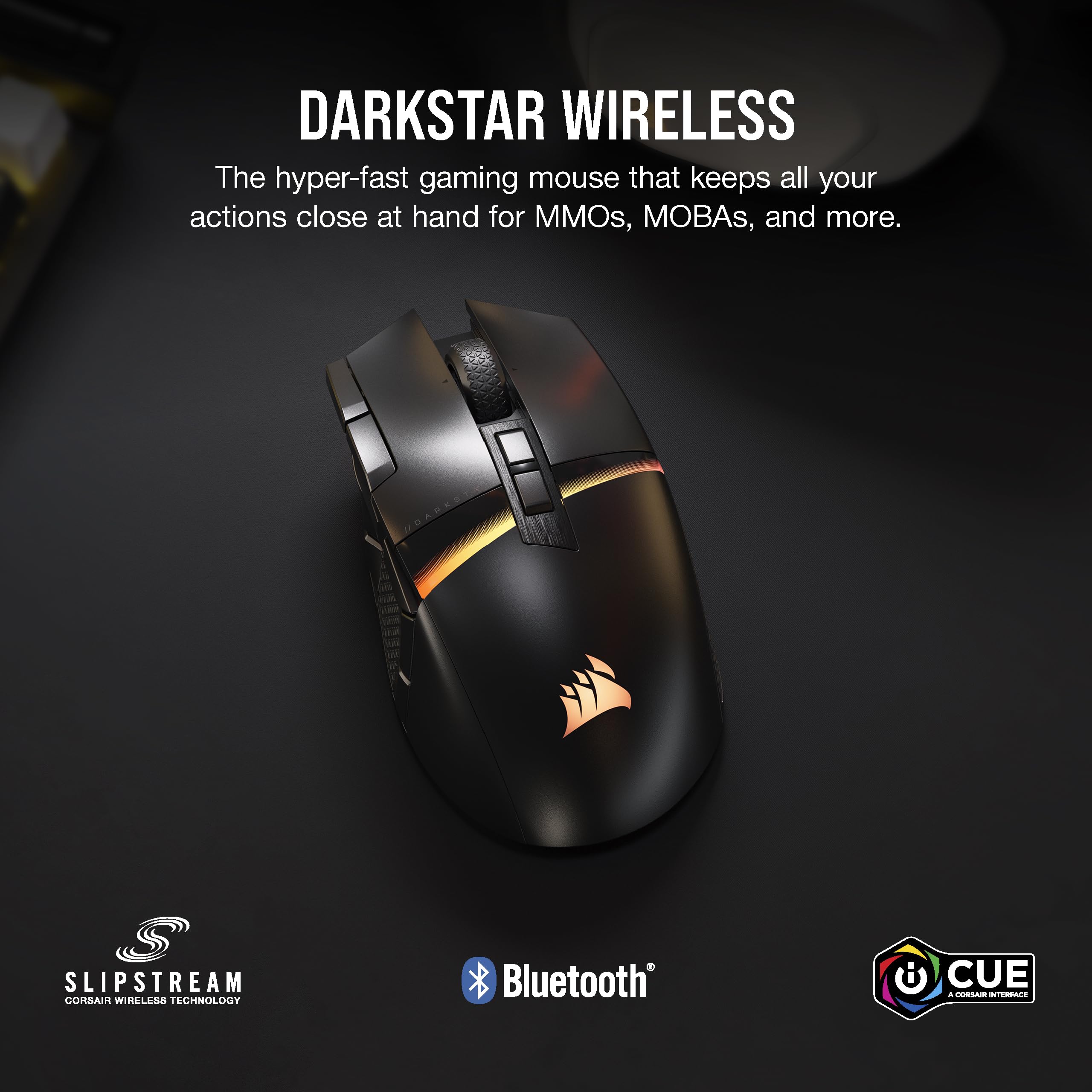 Foto 3 pulgar | Ratón Inalámbrico Para Juegos Corsair Darkstar Rgb 26,000 Dpi - Venta Internacional.