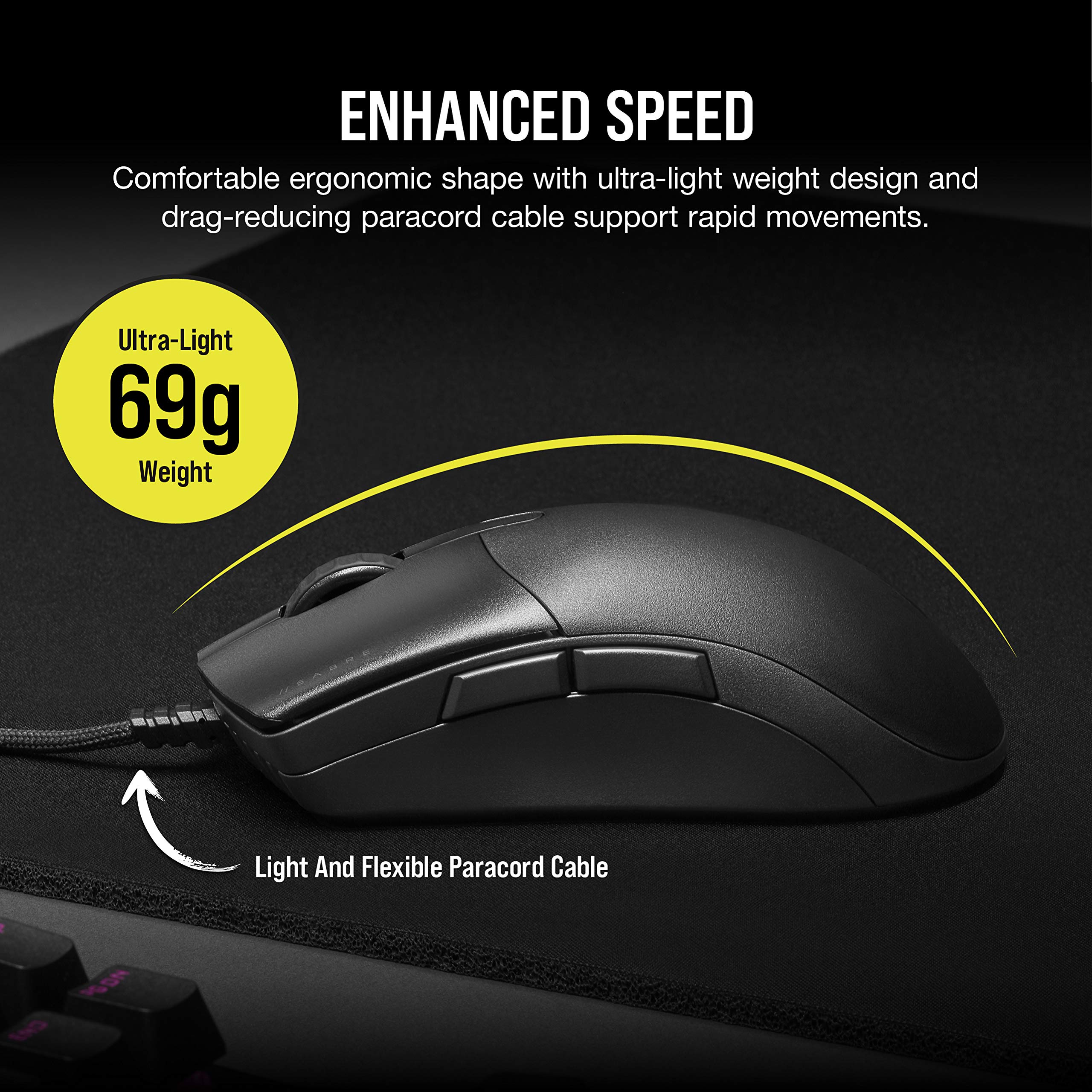 Foto 4 pulgar | Ratón Para Juegos Corsair Sabre Pro Champion Series 69g - Venta Internacional.