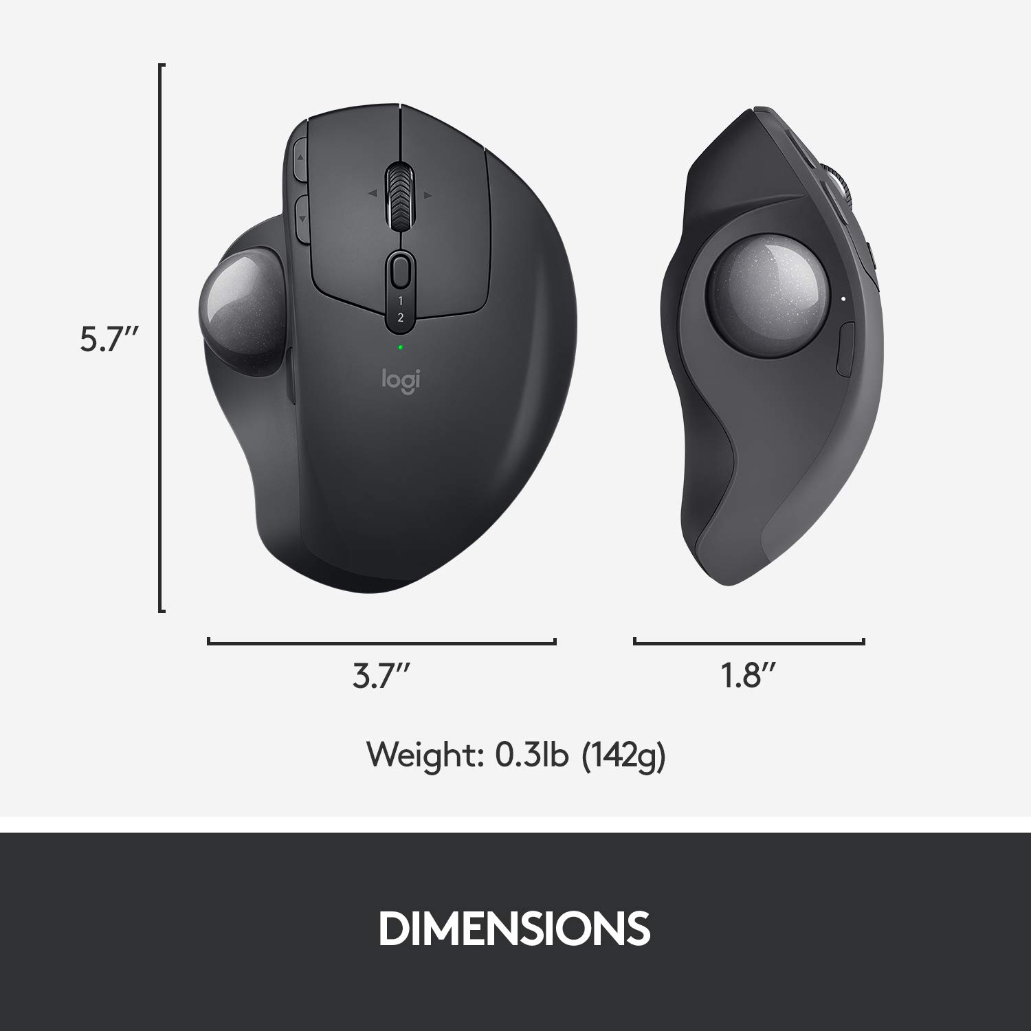 Foto 8 pulgar | Ratón Trackball Inalámbrico Logitech Mx Ergo Con Diseño Ergonómico - Venta Internacional.