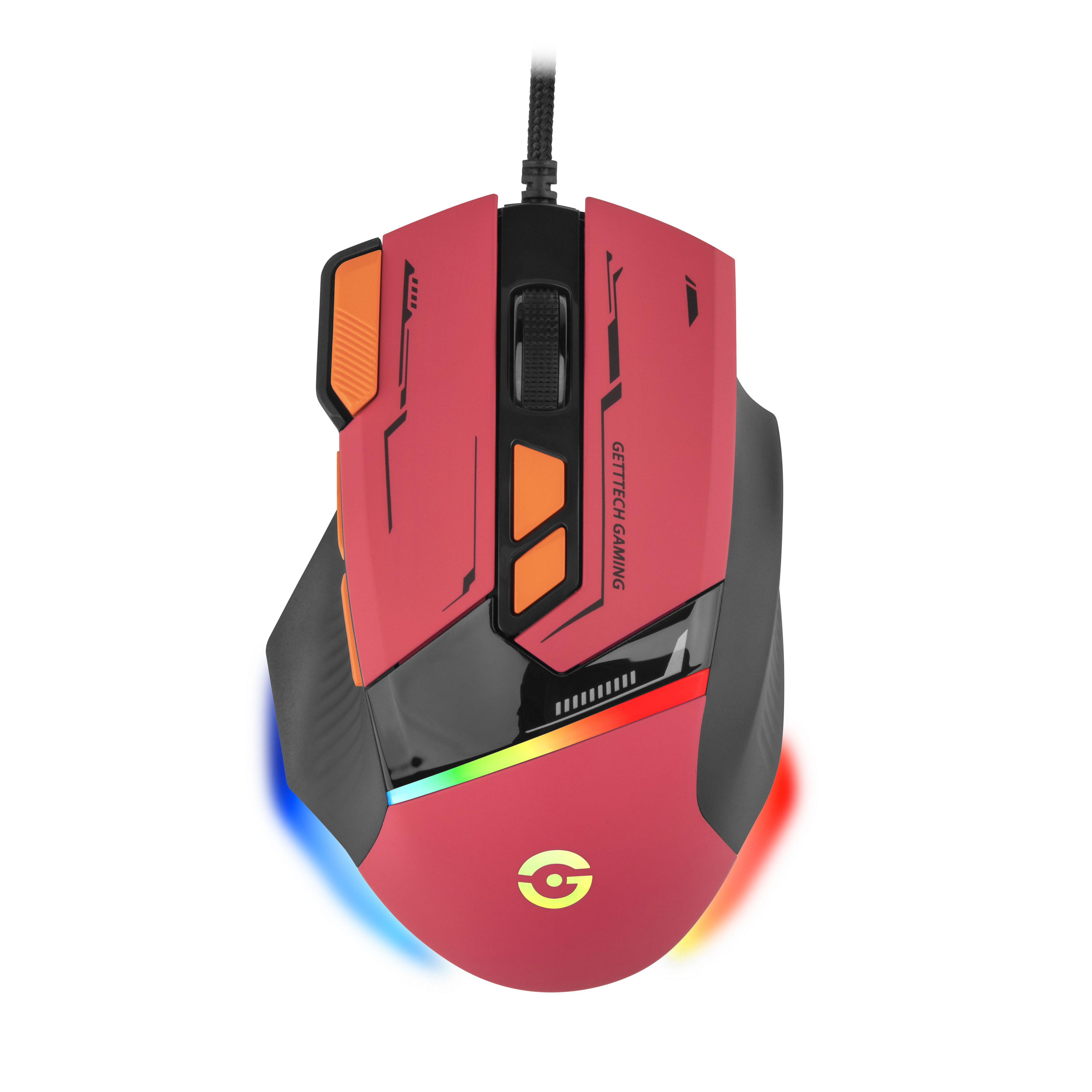 Foto 2 pulgar | Mouse Gamer Getttech Gpm-rgbwr-g1-rd, Iluminación Rgb, 7200 Dpi, Ajustable 8 Botones Personalizables, Alámbric