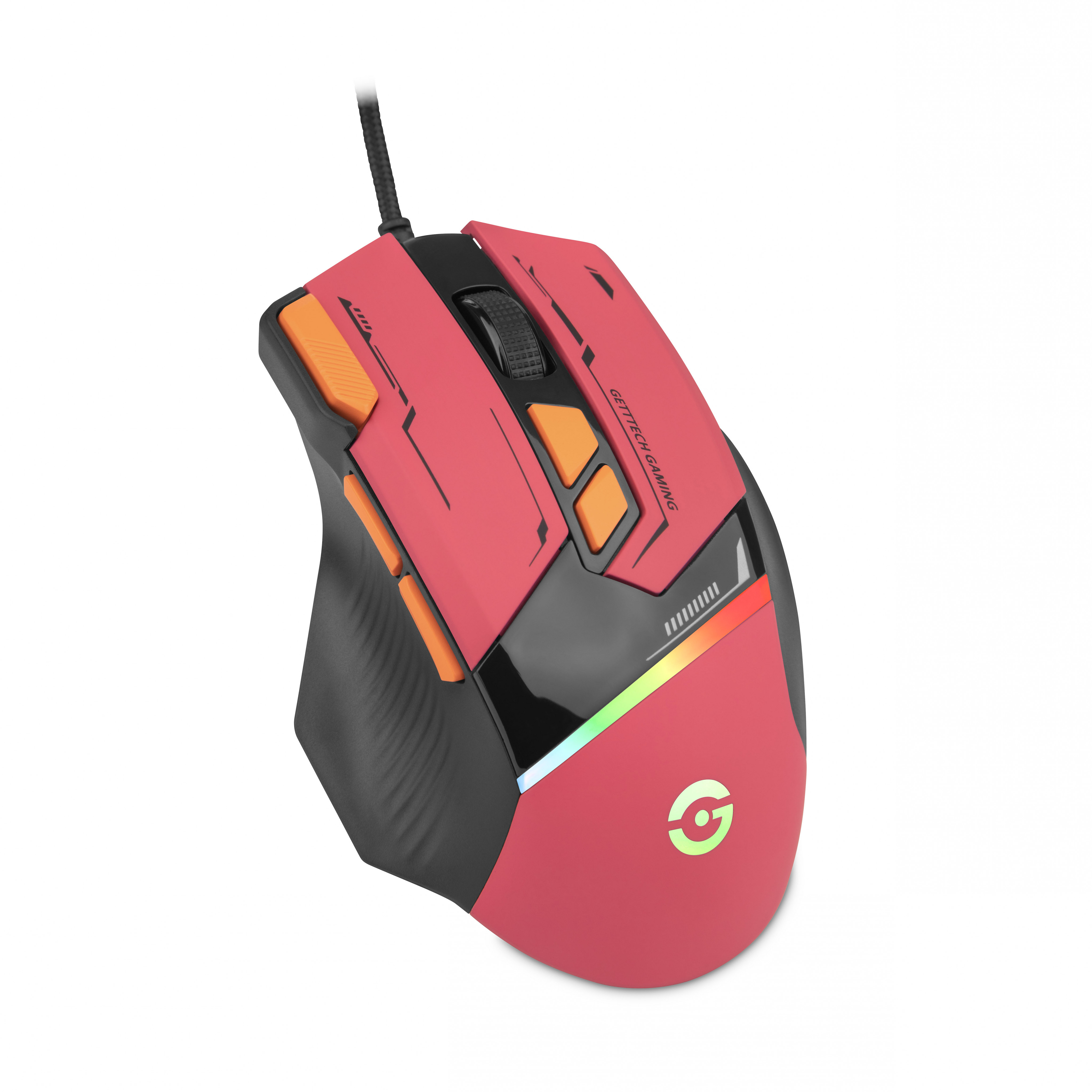 Foto 3 pulgar | Mouse Gamer Getttech Gpm-rgbwr-g1-rd, Iluminación Rgb, 7200 Dpi, Ajustable 8 Botones Personalizables, Alámbric