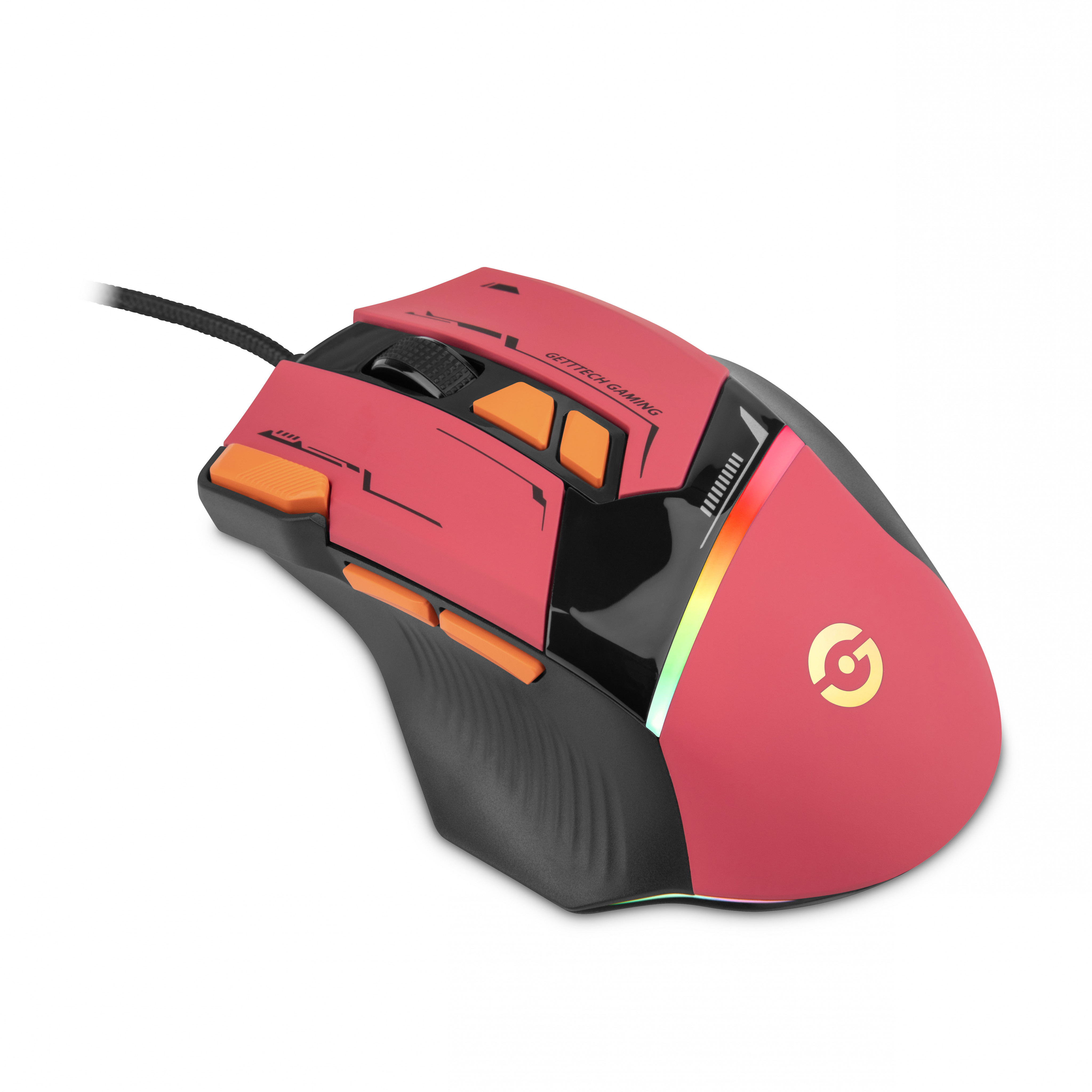 Foto 4 pulgar | Mouse Gamer Getttech Gpm-rgbwr-g1-rd, Iluminación Rgb, 7200 Dpi, Ajustable 8 Botones Personalizables, Alámbric