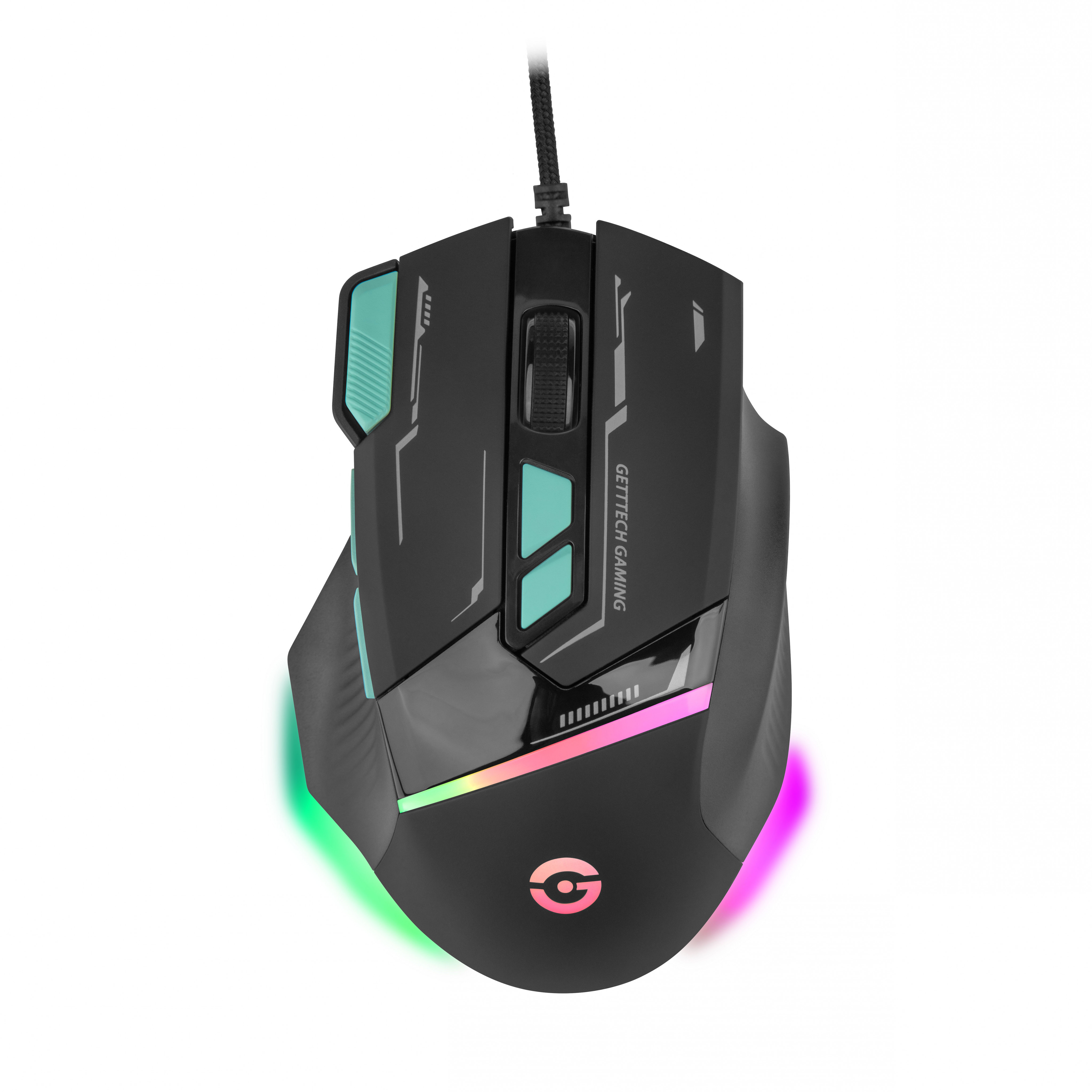 Foto 2 pulgar | Mouse Gamer Getttech Gpm-rgbwr-g1-bk, Iluminación Rgb, 7200 Dpi Ajustable 8 Botones Personalizables, Alámbrico