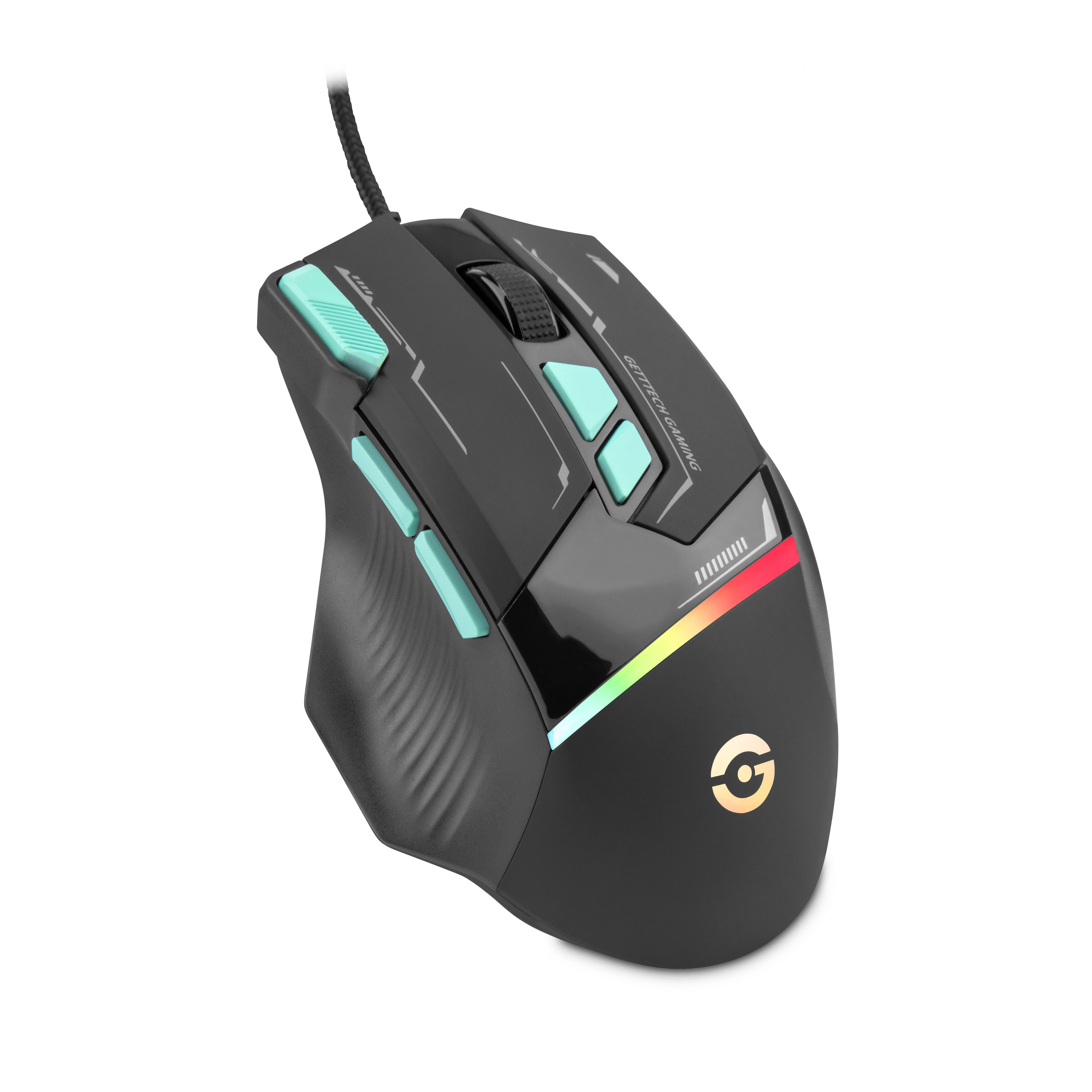 Foto 2 | Mouse Gamer Getttech Gpm-rgbwr-g1-bk, Iluminación Rgb, 7200 Dpi Ajustable 8 Botones Personalizables, Alámbrico
