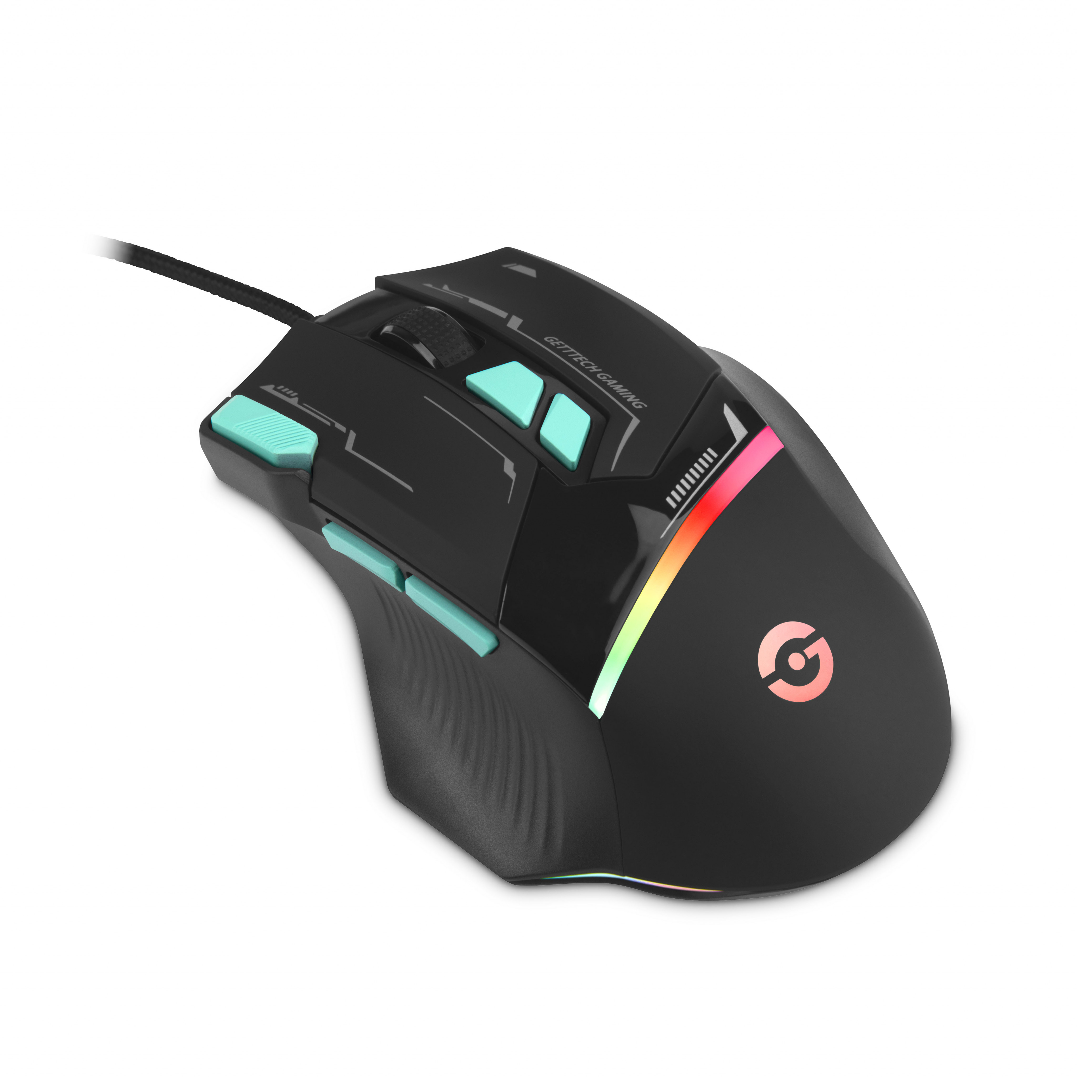 Foto 4 pulgar | Mouse Gamer Getttech Gpm-rgbwr-g1-bk, Iluminación Rgb, 7200 Dpi Ajustable 8 Botones Personalizables, Alámbrico