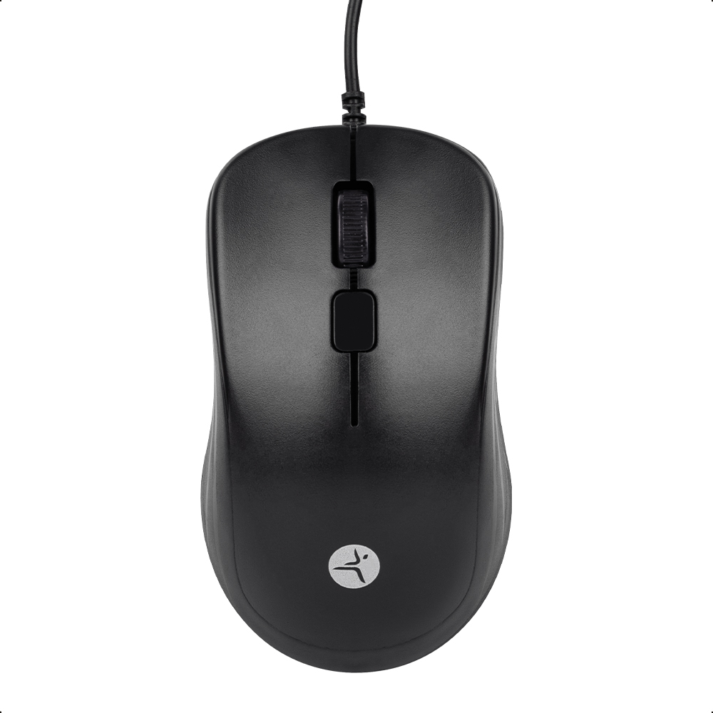 Mouse Alámbrico Con Sensor Infrarrojo Y Dpi Ajustable Negro