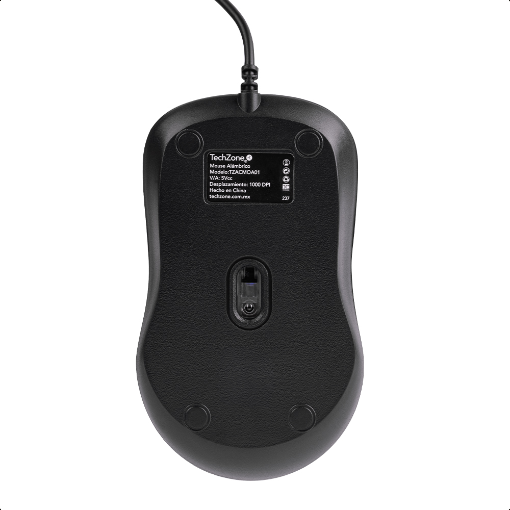 Foto 5 pulgar | Mouse Alámbrico Con Sensor Infrarrojo Y Dpi Ajustable Negro